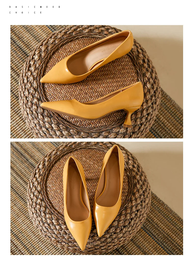 Patent Leather Fashion High Heels 2026Pointed Toe Pumps Elegant Woman Heeled Shoes Shallow Mouth Candy Colored Sexy Single Shoes
