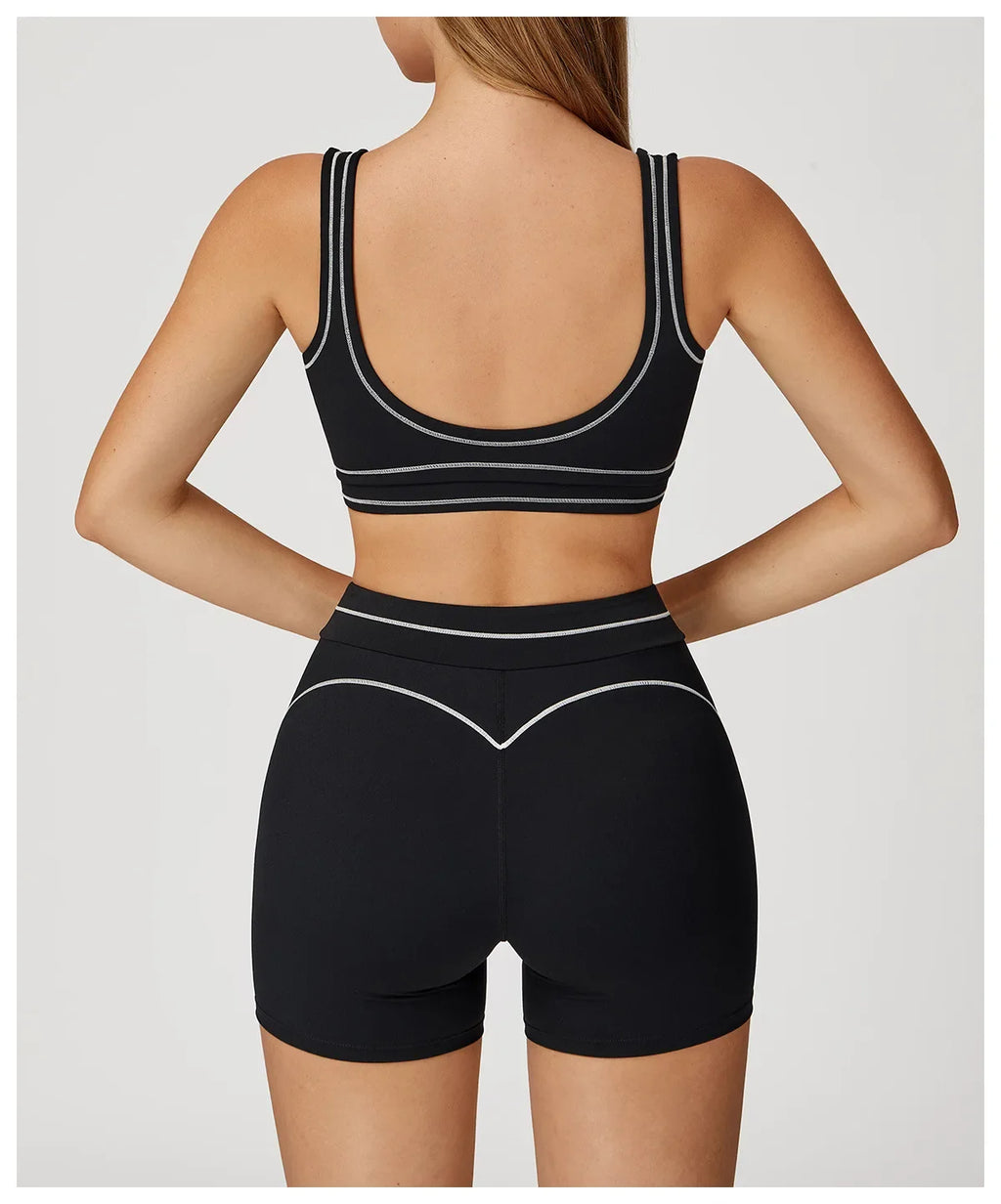 High Fitness Sports Bra Lines Yoga Top Women Fitness Bra Gym Active Wear Backless Workout Push-up Fitness Bras Running Underwear