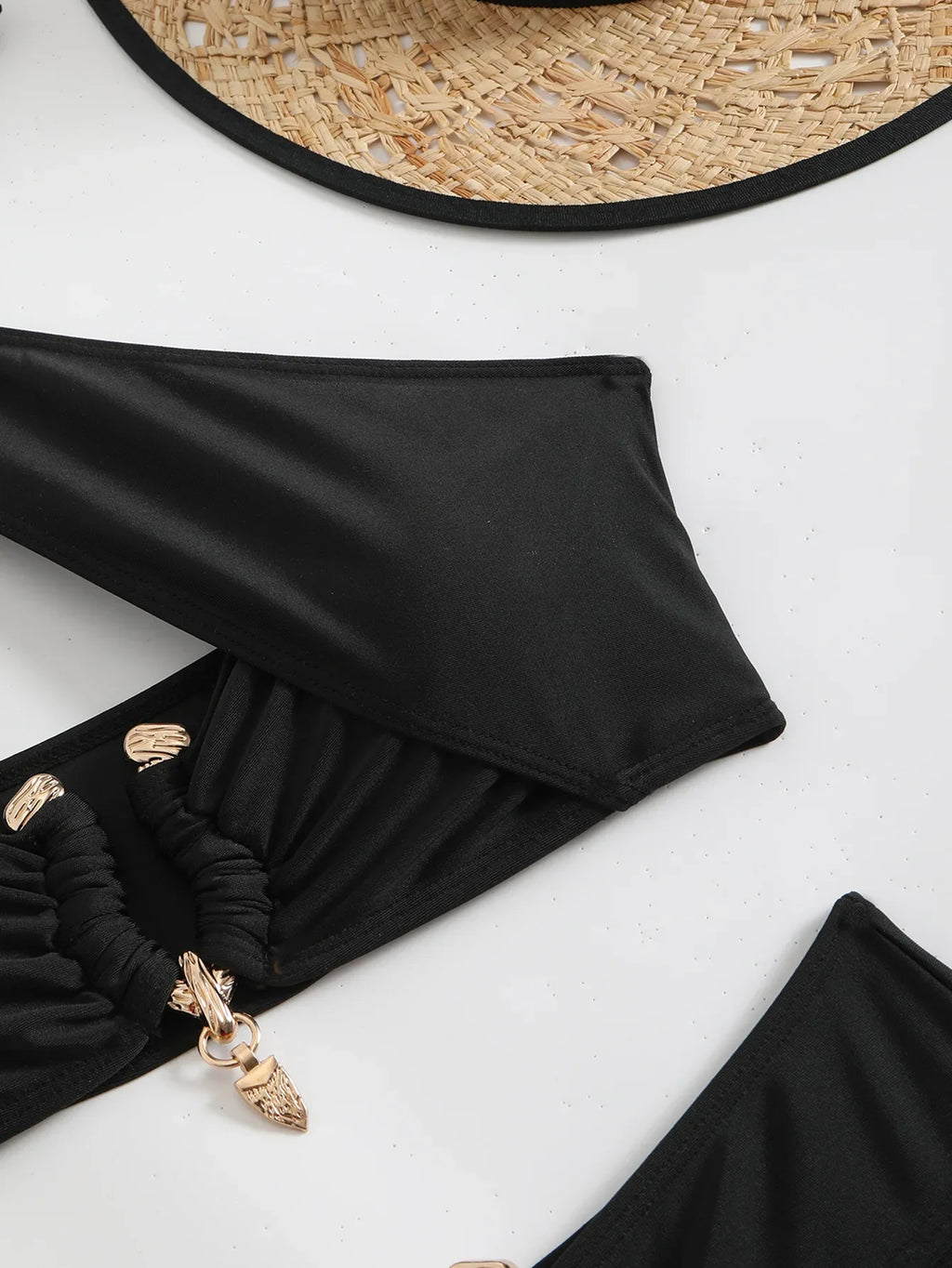 Halter Cut Out High Waist Bikini Female Swimsuit Women Bandeau Swimwear Two-pieces Bikini set Bather Bathing Suit Swim Beachwear