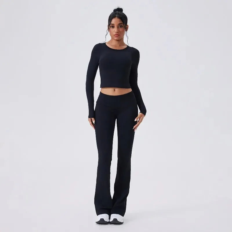 Women's Versatile Yoga Suit Set Tight Fitting and Beautiful Back High-end Sports Suit Outdoor Running and Leisure Fitness Suit