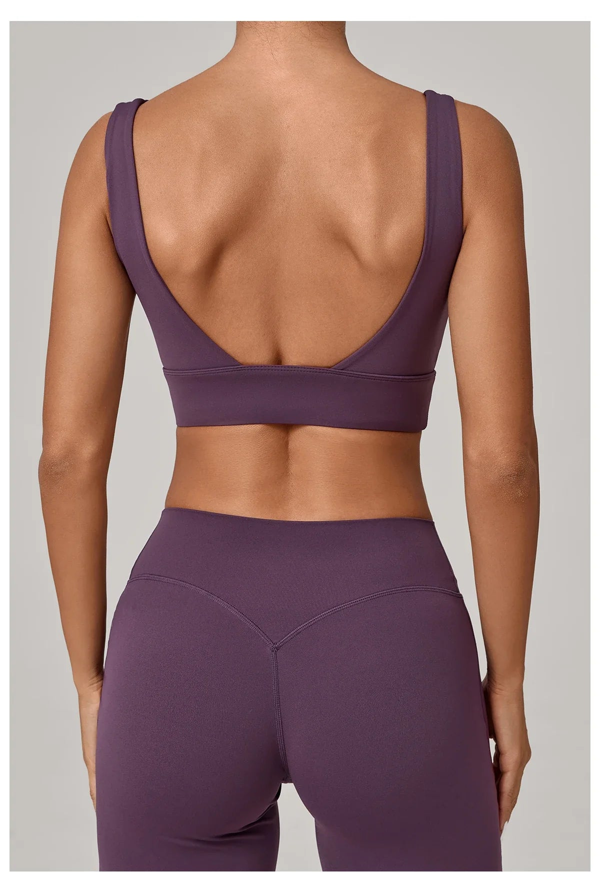 Running Sports Bra Women High Support Open Back Yoga Breathable Slim Fit Fitness Pilates Tank Top With Removable Pads