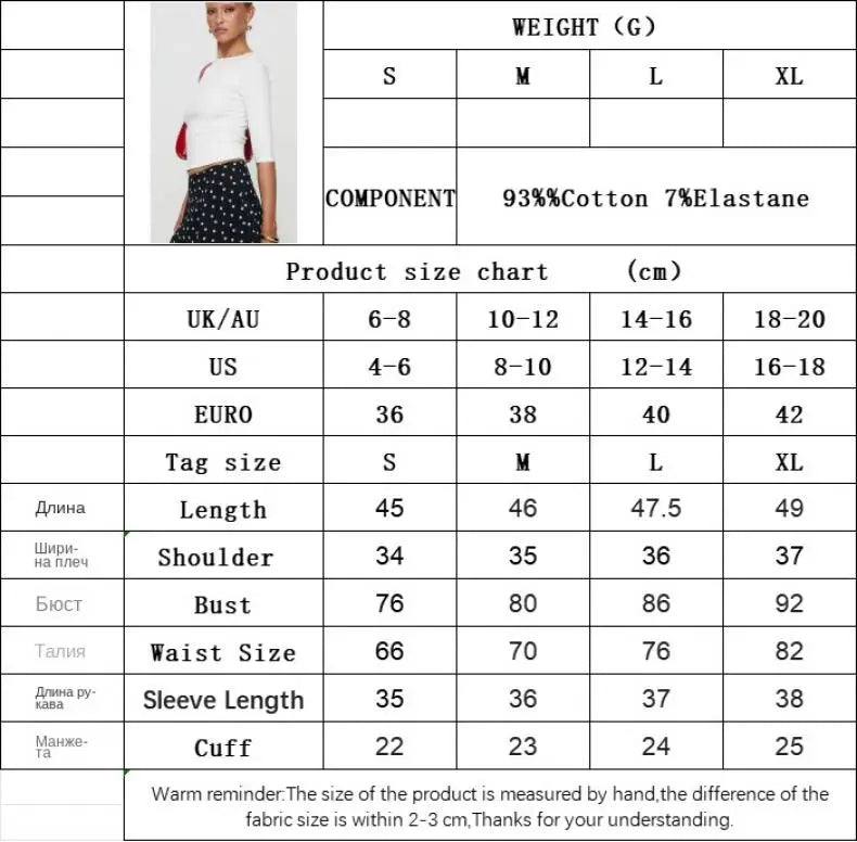 Minimalist Basic Ribbed Knit Top Women 3/4 Sleeve O neck Cropped T-Shirt Lady Summer Streetwear Y2K Casual Blouse Women Clothing