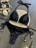 2026 Sexy Folds Bikini Set Solid Micro Bikinis Women Swimsuit Female Triangle Swimwear Beach Wear Bathing Suit