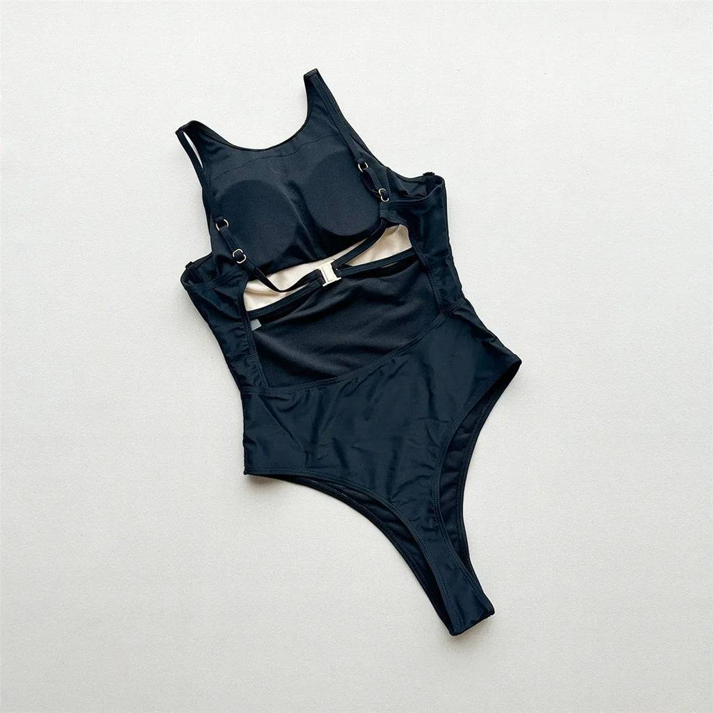 Mesh Sheer Extreme String Mini Micro Thong Women Swimwear One Piece Swimsuit Female Underwired Bather Bathing Suit Swim V7732