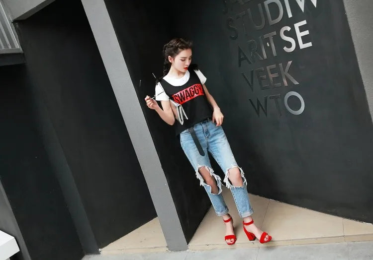 Women Sandals New Summer Fashion Sandals Medium High Heels Outdoor Elegant Wedding Shoes Bridal Plus Size Buckle Strap Sandals