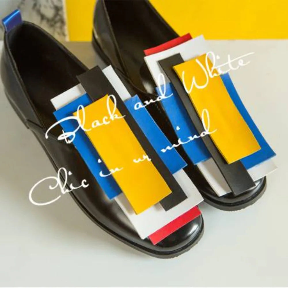 Women Oxfords Mules The Heel Is 1.5CM Low 2025 Summer Slip-on Casual Mixed Color Ladies Shoes Plus Size 41 42 43