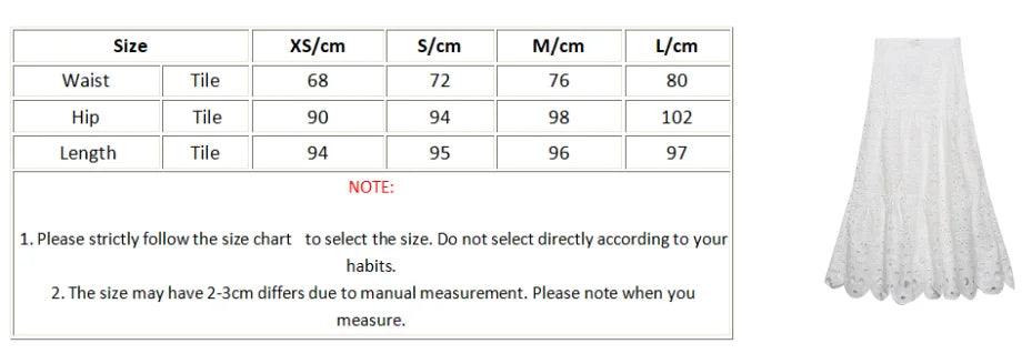 Spring Women Summer White Lace Dress Set Hollow Out Embroidery Shirt Skirt 2 Pcs Robe Outfits Single Breasting Cotton Maxi Dress