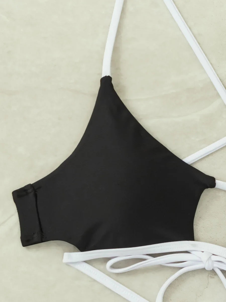 Asymmetric Mini Micro Thong Bikini Women Swimwear Female Swimsuit Two-pieces Bikini set Hollow Out Bathing Suit Swim Beach wear