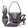 doershow African fashion Italian Shoes And Bag Sets For Evening Party With Stones gold Italian Handbags Match Bags! HF1-1