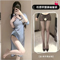 Sexy Cheongsam Lingerie Set Pure Desire Style Dating Outfit Easy-off Uniform Seductive Nightwear for Small Bust Intimate Lingeri