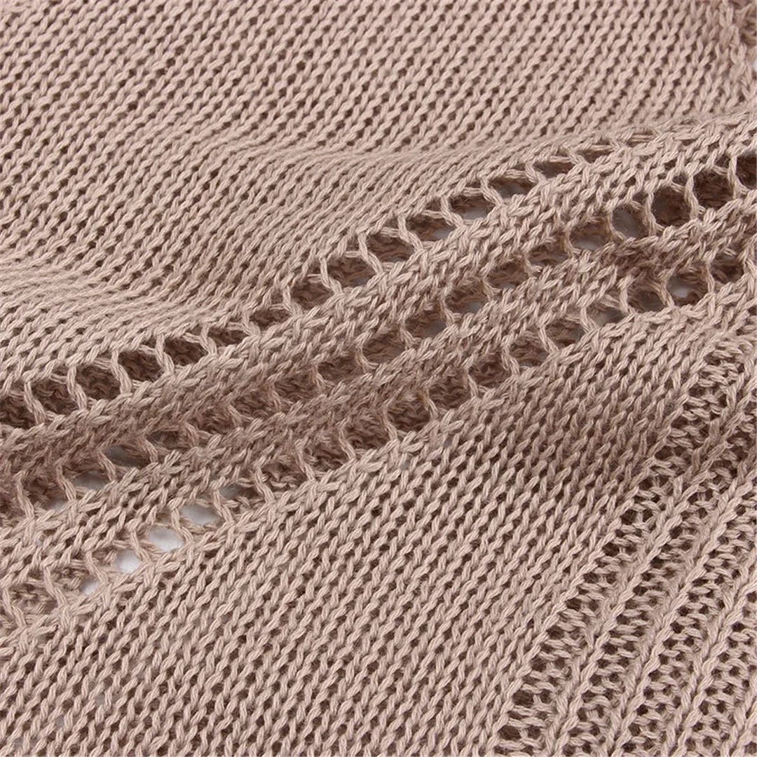 2025 Sexy Hollow Out Crochet Knitted Tunic Beach Cover Up Cover-ups Beach Dress Beach Wear Beachwear Female Women Long Dress