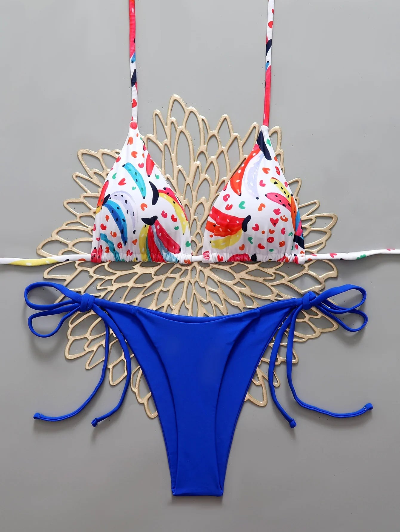 Halter Triangle String Thong Bikinis 2026 Women Sexy Swimsuit Brazilian Swimwear Female Bathers Bathing Swimming Swim Suit