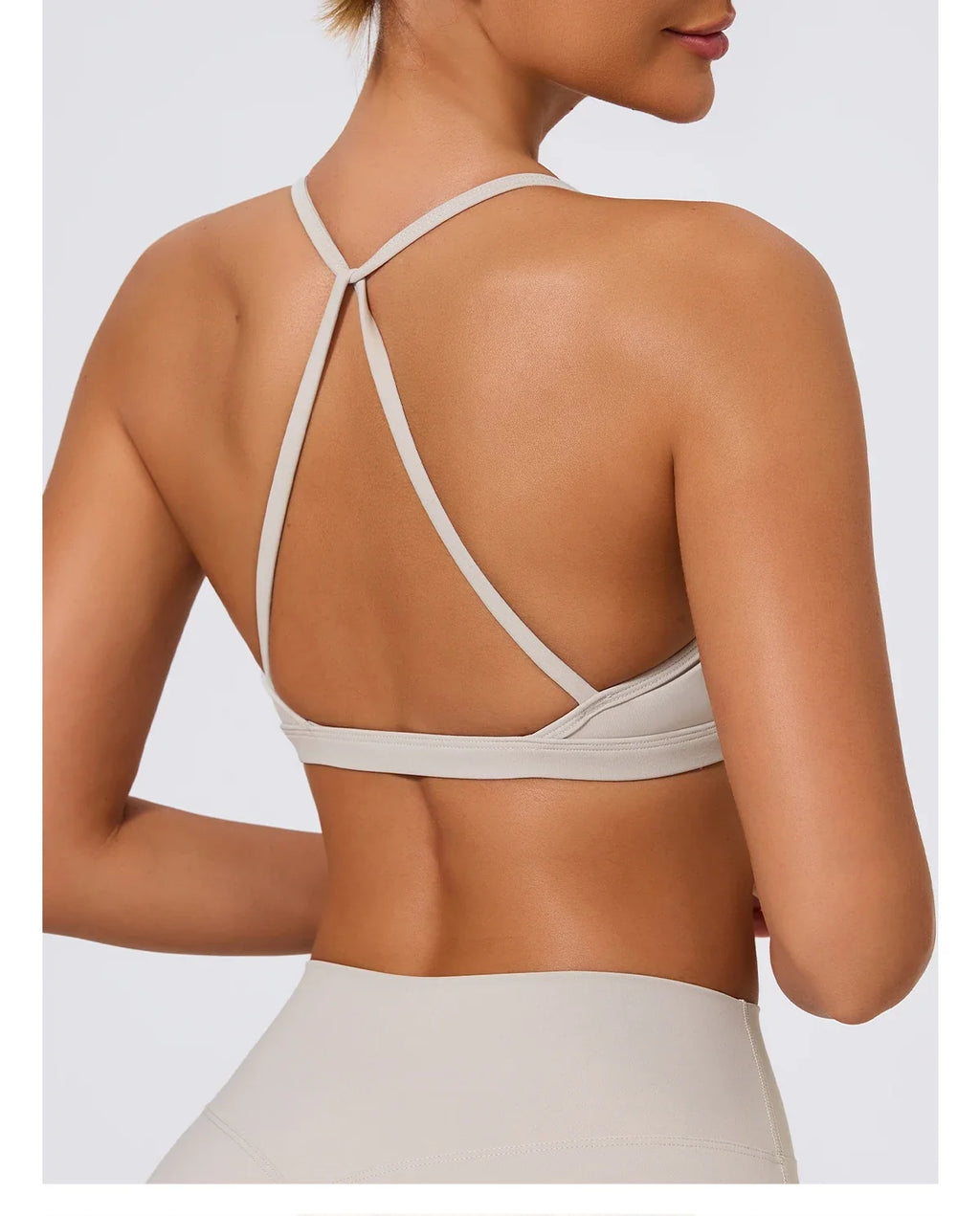Hearuisavy Summer Scrunch Sports Bra Gym Top Women Running Back Cross Top Sportswear Yoga Underwear Fitness Workout Yoga Clothes