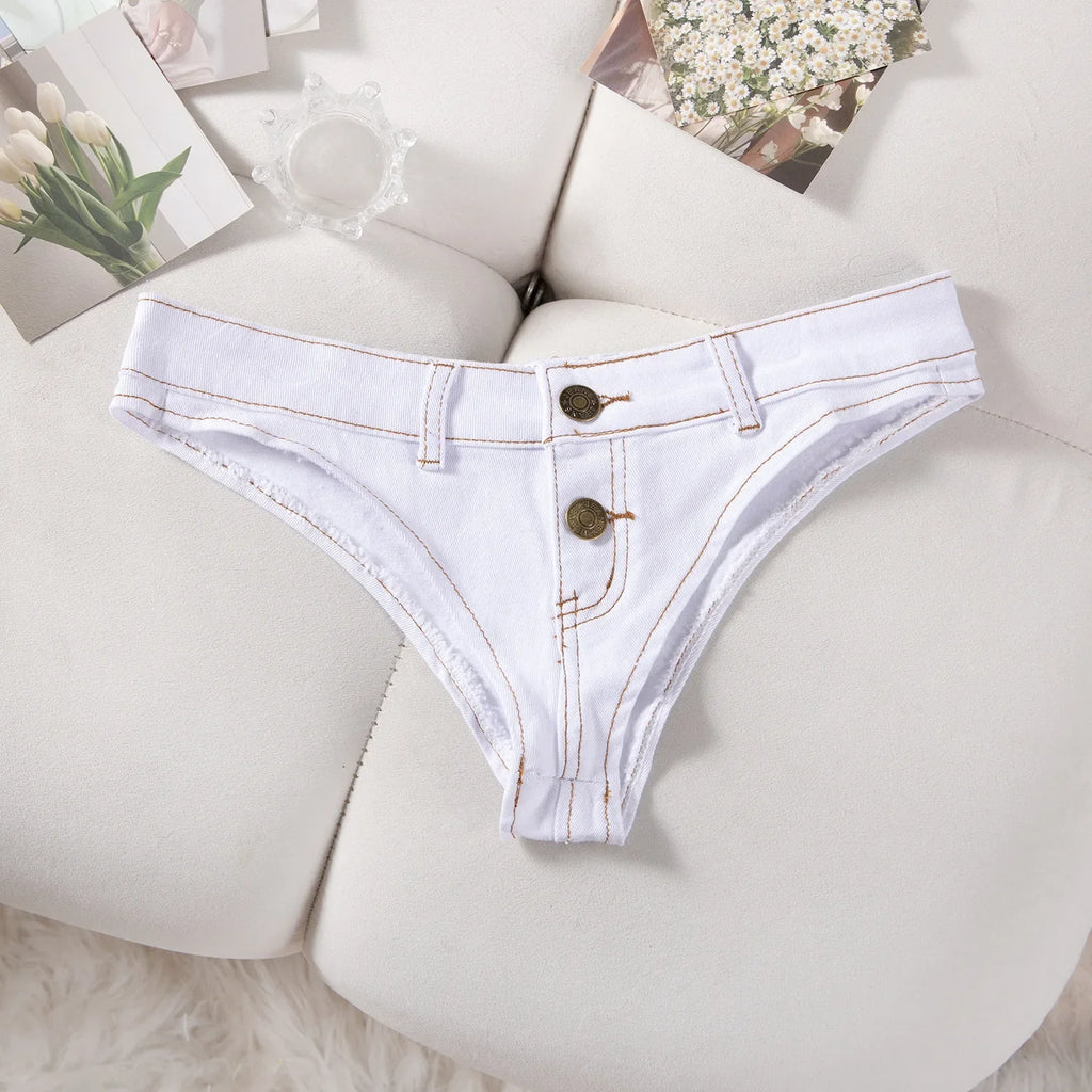 Sexy Low Waist Mini Denim Shorts Women Summer Beach Short Pants Jeans Woman Fashion Womens Club Party Jean Micro Shorts LTMW