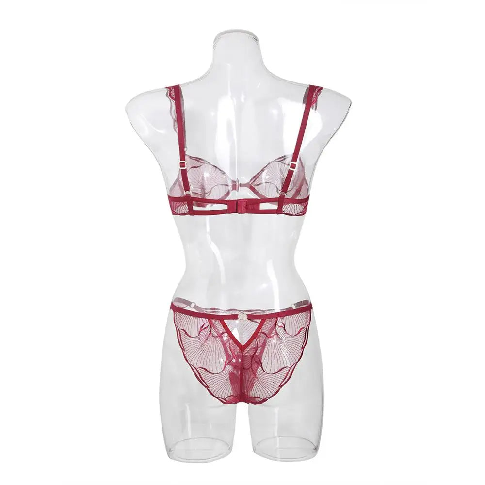 Summer French Minimizer Bra Beachwear Large Bust Pure Embroidery Lace Ultra Thin Plate Size Light Support Wirefree AU MOYISU