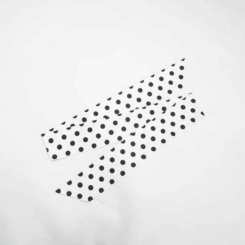 FDYOUI Elegant Bandage Polka Dot Patchwork Evening Dresses Women's 2026 Summer Off Shoulder High Slit Pleated Long Party Dress