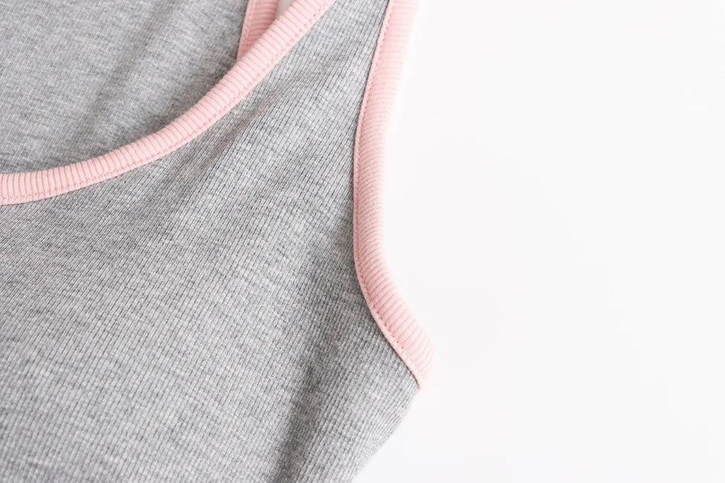 Sports vest U-neck slim fit camisole bottoming T-shirt