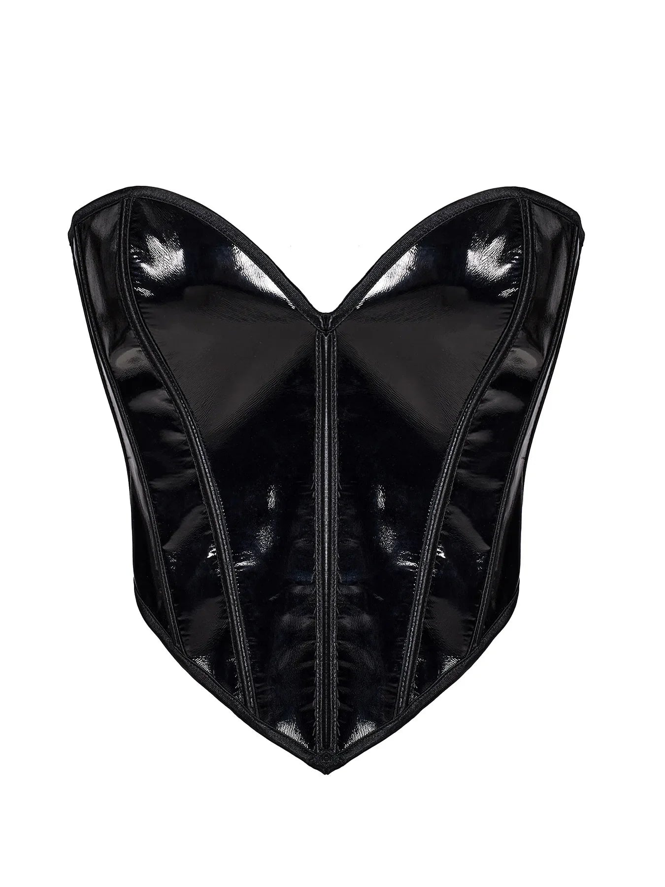 Push-Up Chest Support Glossy Fishbone Sexy Style Waist Cincher Tummy Control Top For Women Solid Color Pure Desire Charming JKOB