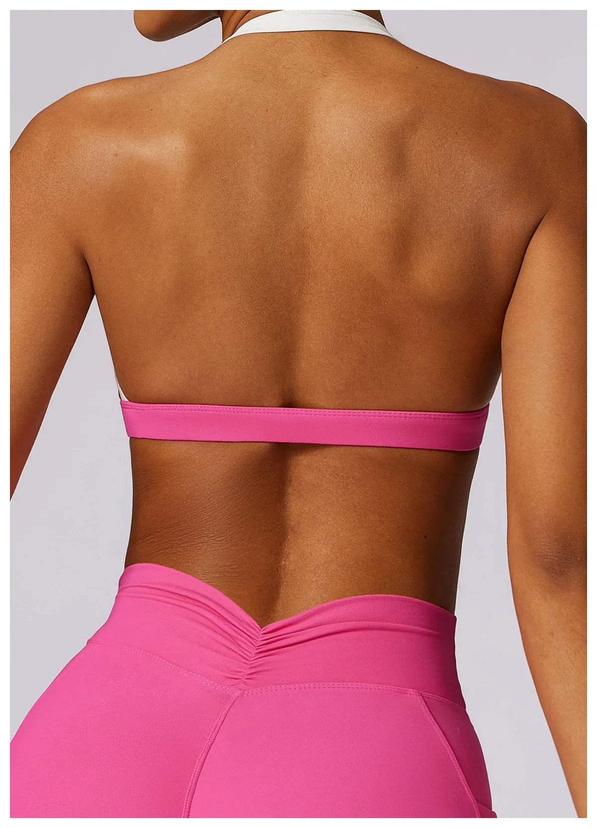 Gym Sport Bra Halter Sports Bra Anti-sweat Breathable Yoga Bra Shockproof Crop Top Fitness Top Push Up Workout Top Women