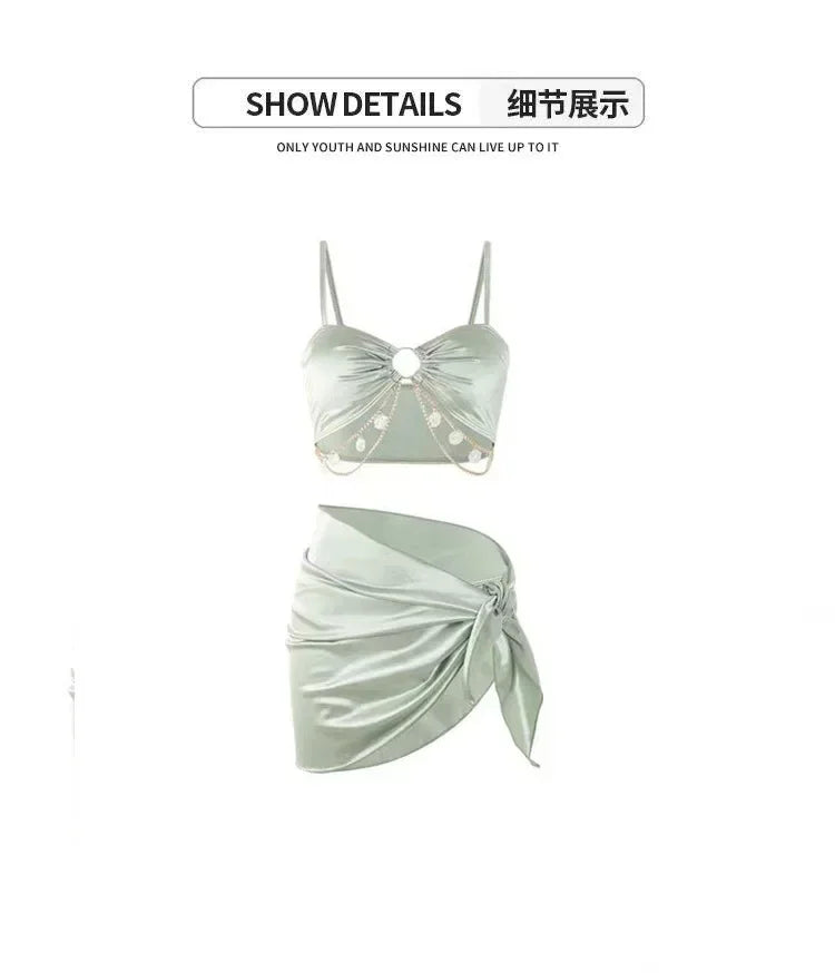 New Swimsuit Women Micro Bikini Bathing Suit Fashion Sexy Summer New Model Korean Version Cinjunto De Dos Piezas Mujer 2025