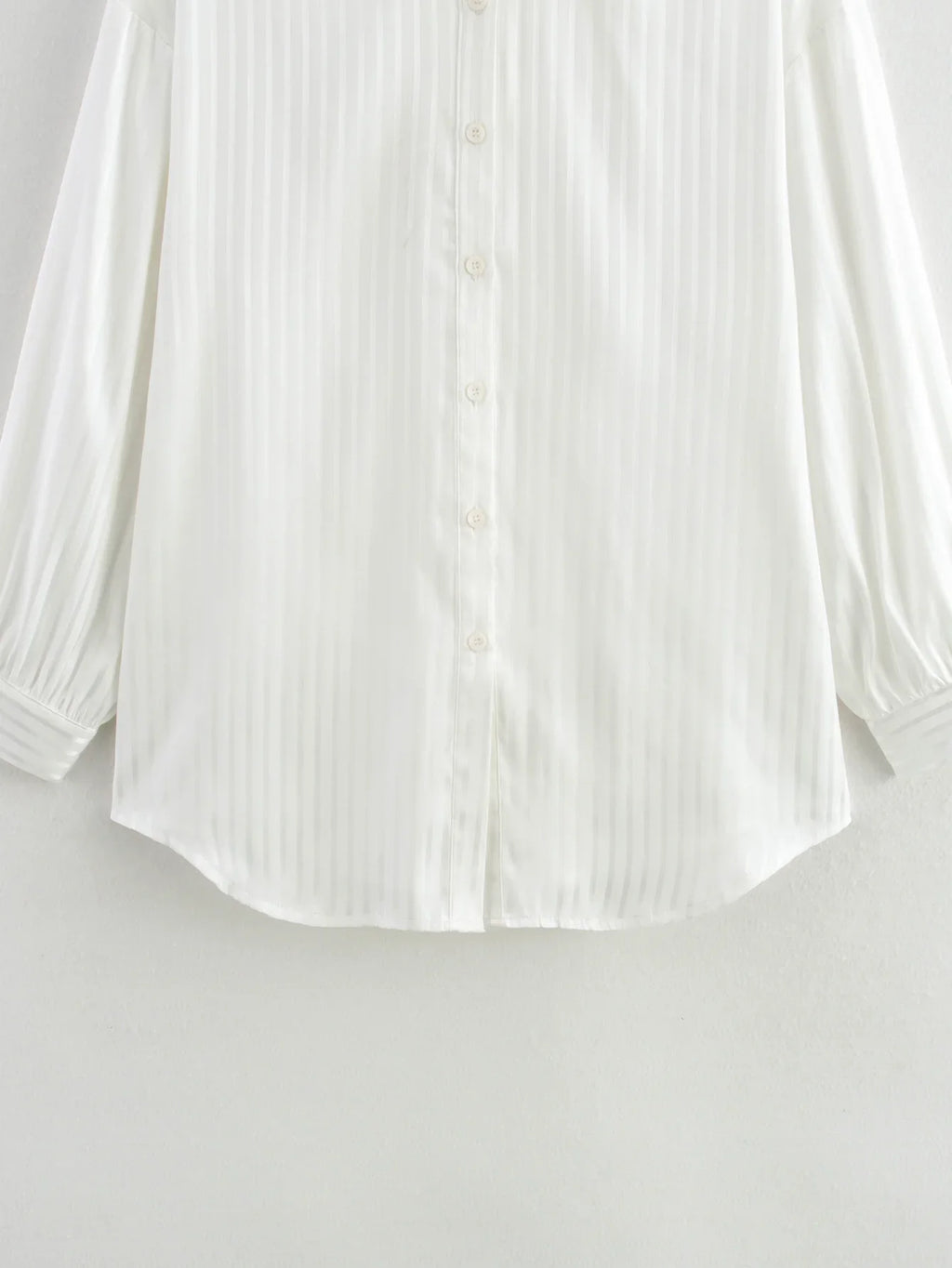 Foridol White Striped Blusas Para Mujer Spring Summer Casual Women Shirt Single Breasted Long Sleeve Loose Shirts Blouses 2025