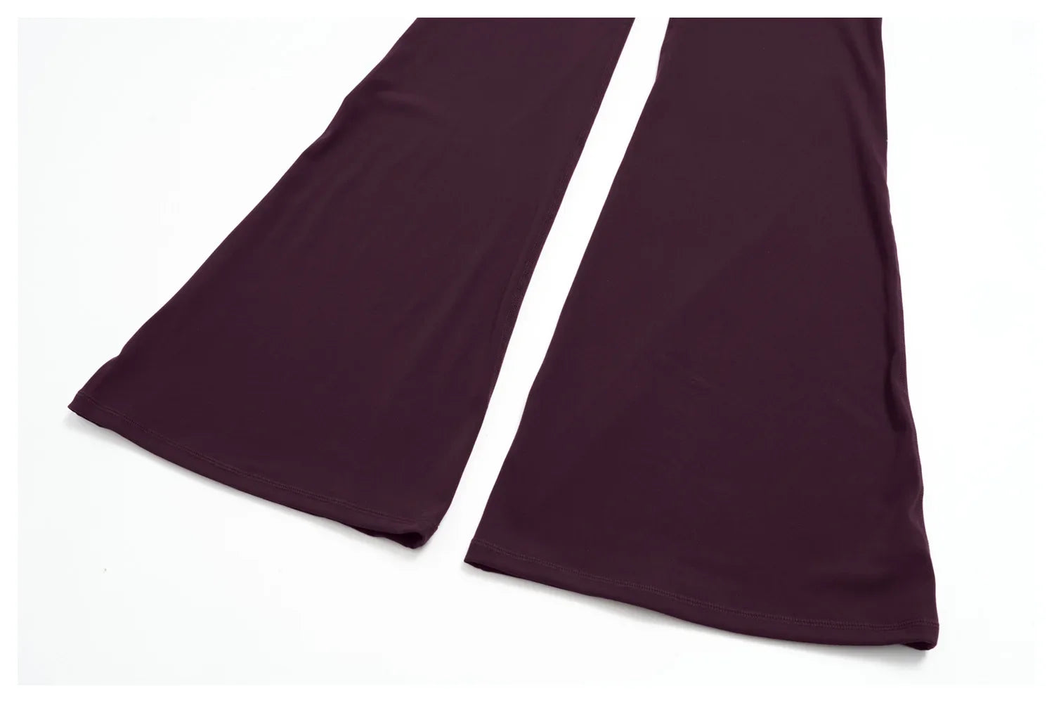 Creamy 2 Pieces Workout Suit Women Yoga Outfits Short Sleeve O Neck Slim Sports T Shirts High Waist Flare Pants Gym Fitness Sets