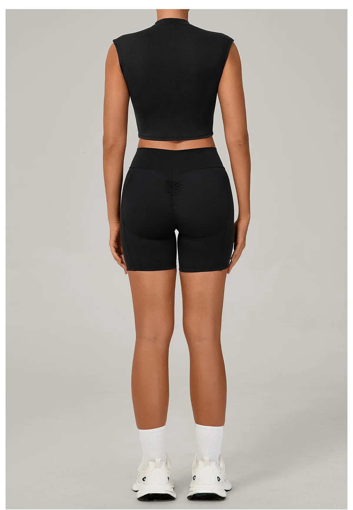 Naked Yoga Sets Women Quick Drying Slim Sports Shirt Fitness Suit Outdoors Sport High Waist Shorts Tight Running Workout Clothes