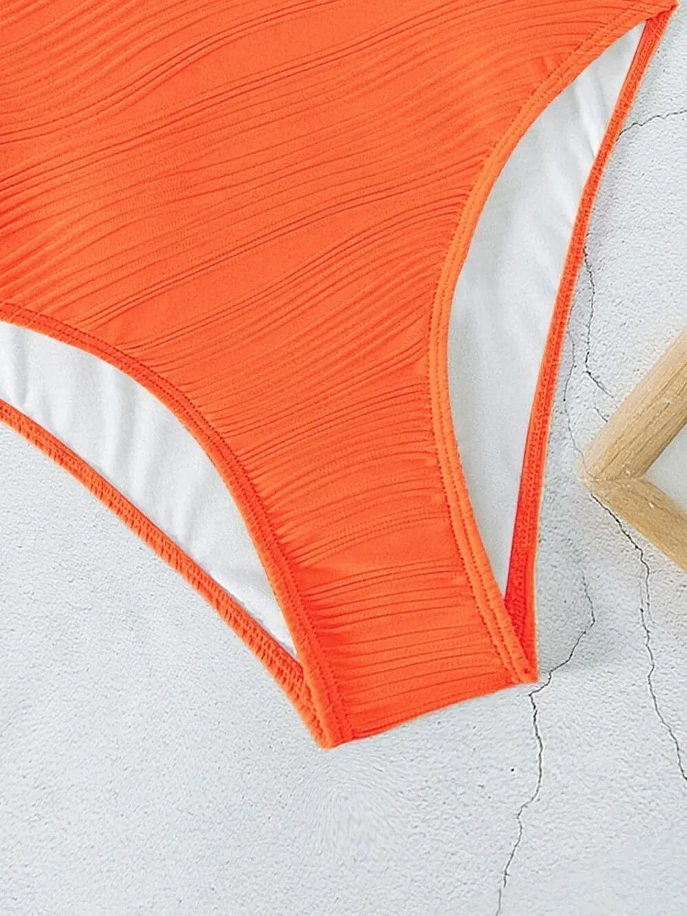 2026 Plain One Shoulder Swimsuit One Piece Solid Swimwear Women Sexy Bathers Bathing Swimming Swim Suit Female Beachwear