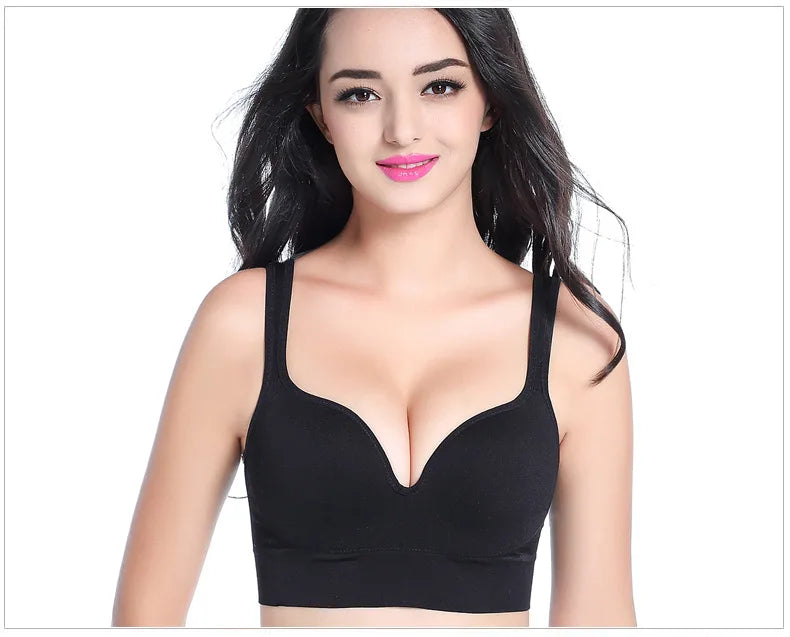 Sexy 3D Sports Bra Women Push Up Seamless Underwear Yoga Fitness Shockproof Vest Crop Tops Female Sujetador Sport Bras for Women