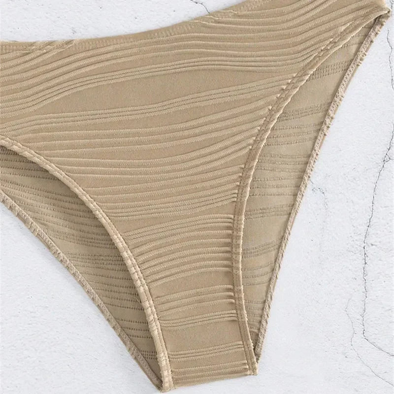 Wrinkled Ruffle Frilled Bra Cup Bikinis 2026 Female Swimsuit Women Swimwear Two Pieces Bikini Set Push Up Beachwear Bathing Suit