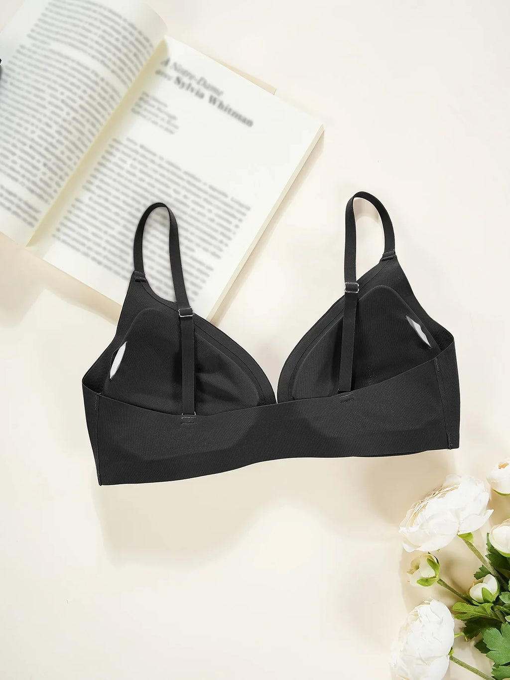 7 Pack Of Color Women's Front Closure Bras Seamless Push-Up Wireless Bras with Removable Padding Basic Everyday T-Shirt lingerie