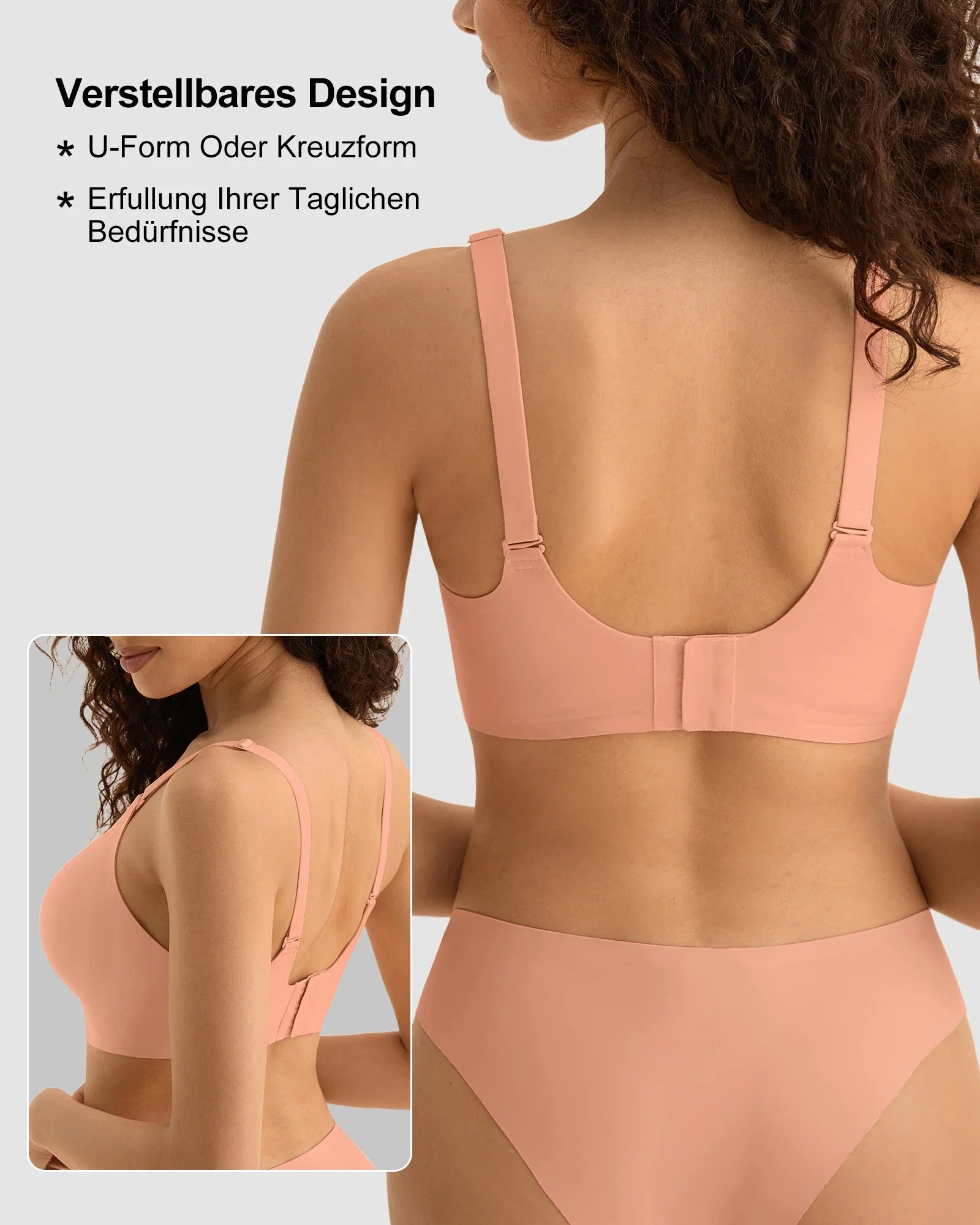 5pcs Hot Sexy Women's Wireless Push Up Bra Seamless T-Shirt Bralettes -Multi-Color, Breathable Padded, Everyday Comfort Lingerie