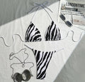 zebra striped micro bikinis sets two pieces halter patchwork swimsuit Brazilian summer bathing suit swimwear swimming suit