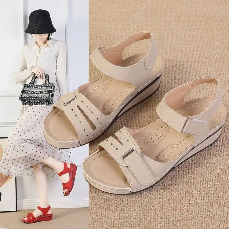 Women Sandals Soft Stitching Ladies Sandals Comfortable Flat Sandals Women Open Toe Beach Shoes Woman Footwear Sandalias Treking