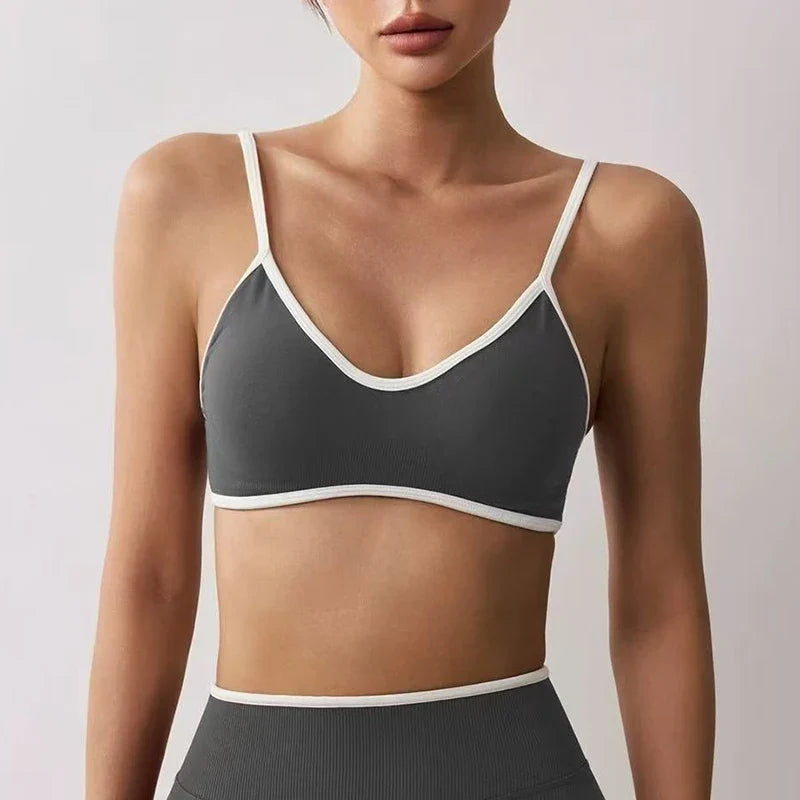 Seamless Gym Sports Bra Beautiful Back Design Shockproof Fitness Running Yoga Lingerie Tight Clothing for Women
