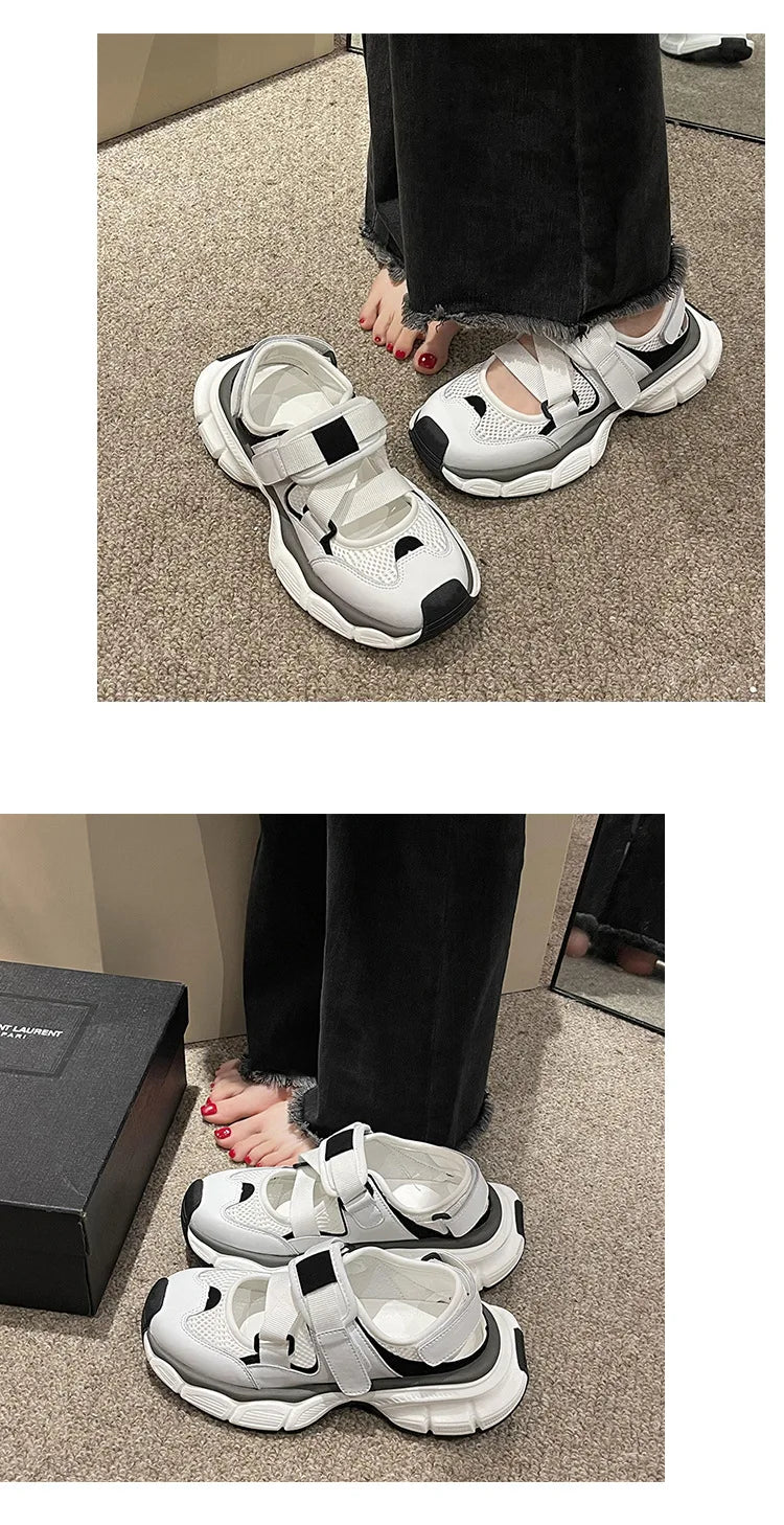 Spring New Round Head Small White Shoes Female Hundred Casual Womens Board Shoes Thick Bottom Women Sneakers