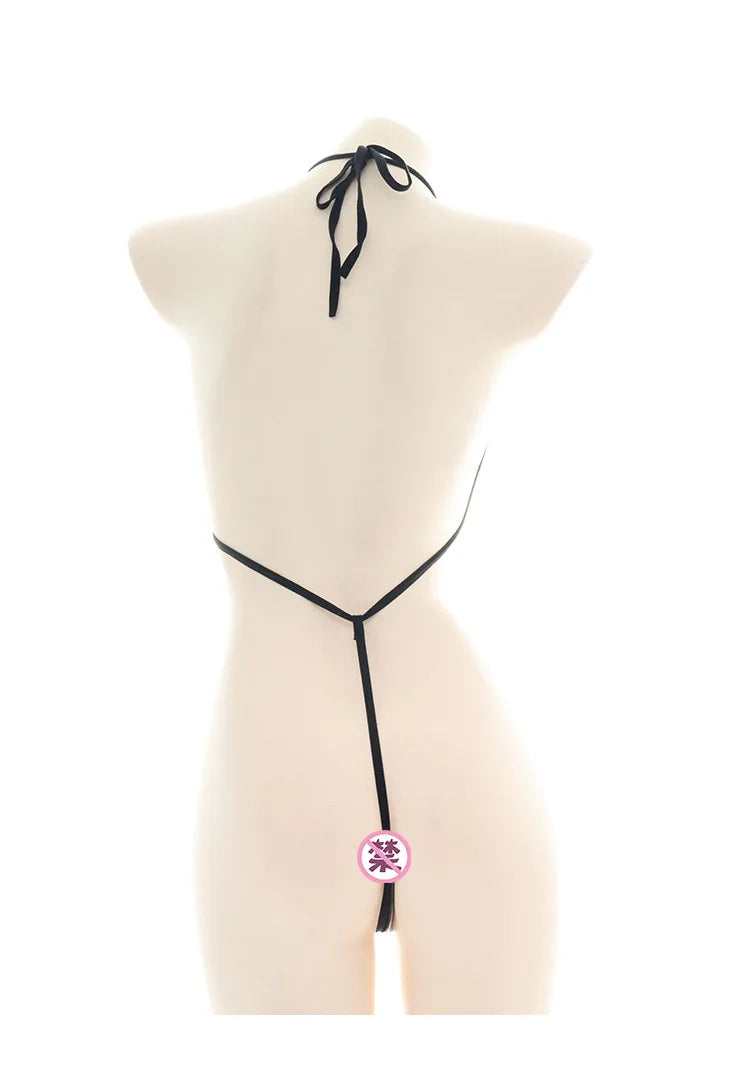 Sexy Jumpsuit patent leather bikini Straps Bandage Bodysuit Beach Girl One-piece Bikini Costume Women Pajamas Lingerie Uniform