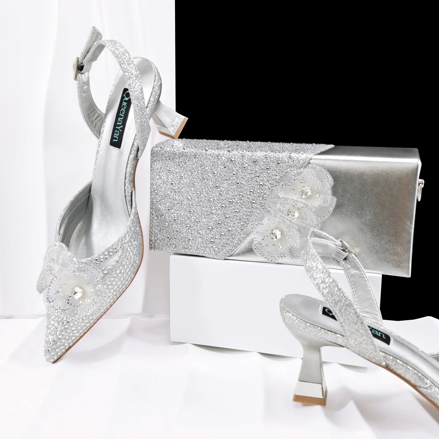 Doershow Lastest Italian Design Fashion Style Ladies Shoes with Matching Bag Set 2026 Nigerian Shoes and Bag Set!  HJ1-1