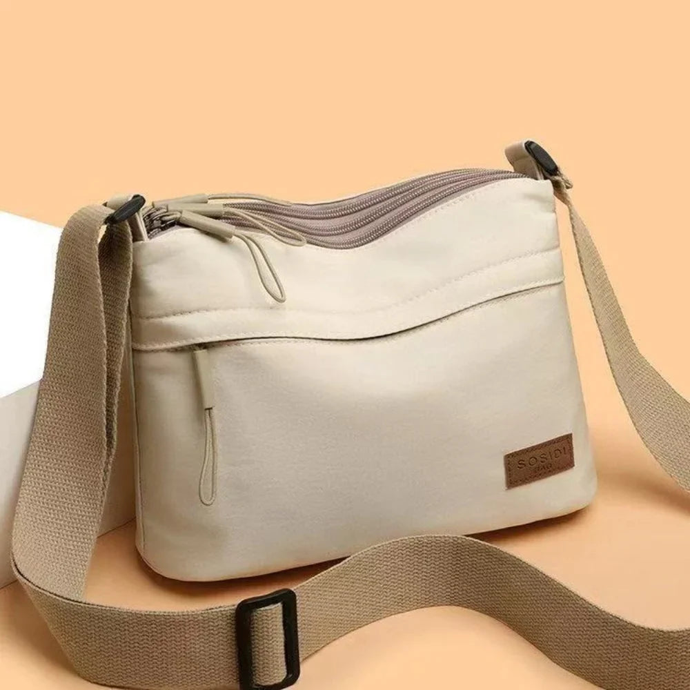 2026 New Women's Minimalist Solid Color Nylon Bag - Multi-functional, Casual, Waterproof & Portable Fashion Crossbody Bag