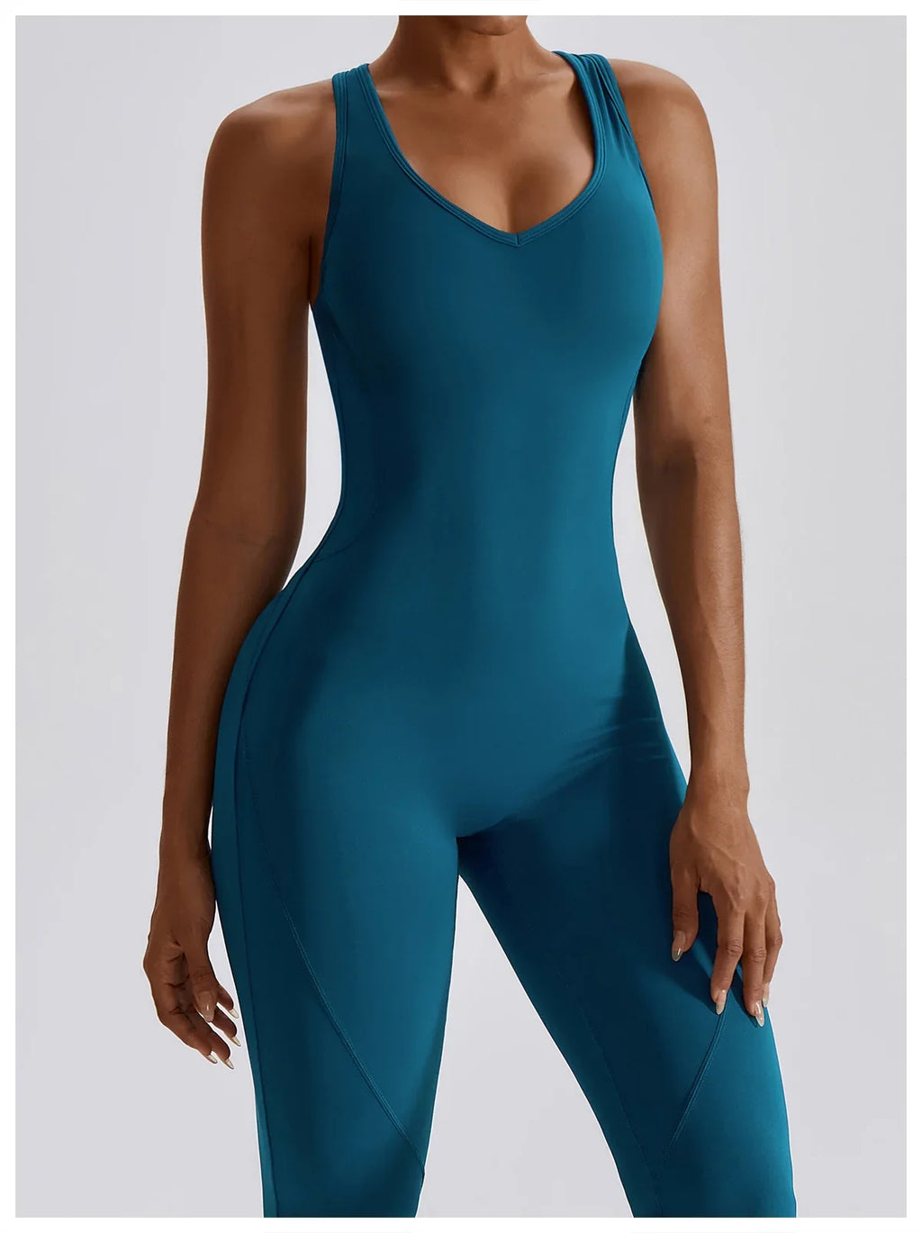 Women Fitness Bodysuit Backless One Piece Yoga Set Jumpsuit Sports Gym Workout Clothes Tights Active Wear Slim Playsuit Female