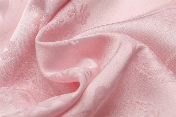 New Chinese style pajamas with breast pads, simulated silk, ice silk home wear, satin jacquard pajamas set