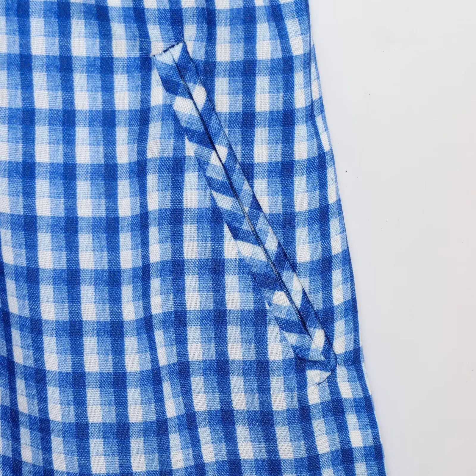 Gingham Printed Jumpsuit Women 2025 Summer Spring Wide Leg Casual Overalls for Women Cotton Linen Romper Pockets Playsuit