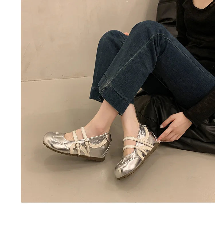 Women's Retro Elegant Shallow Mouth Casual Wedge Heel Mary Jane Shoes  Autumn New Fashion Versatile Comfortable Single Shoes
