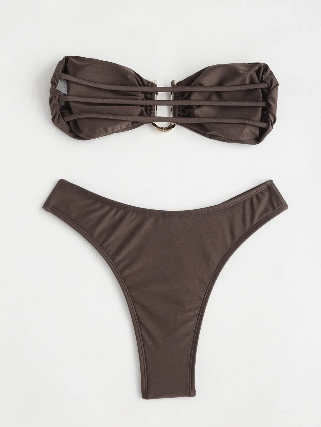 Women Bikini Sets Two Pieces Swimsuit Female Metal High Waist Sexy Bikini Bathing Suit Monokini Swimwear Women Biquini Bakini