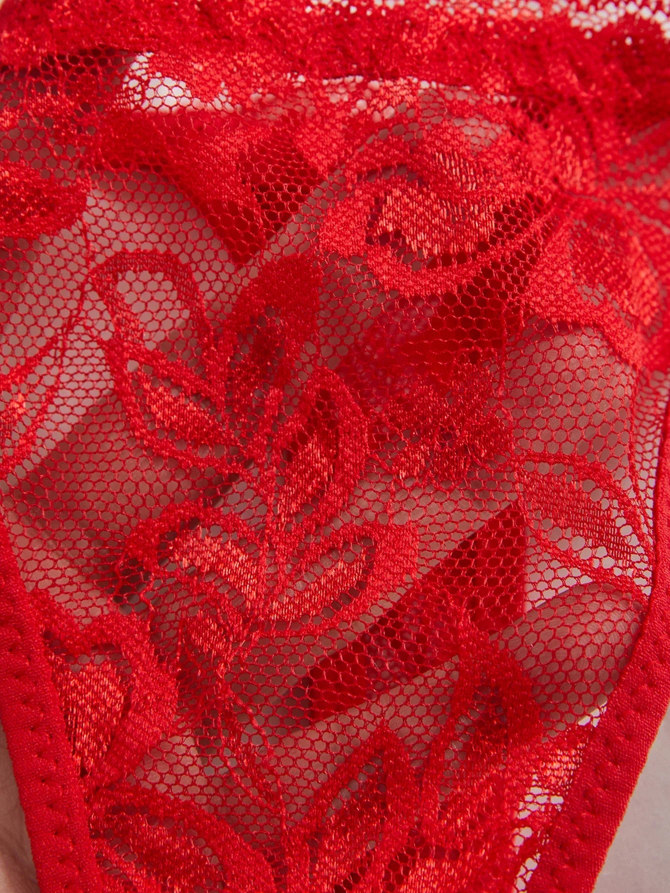 3Pcs/Set Women Sexy Floral Lace Thong Panties Low Waist Hollow Lace Sexy Lingerie Adjustable Thin Strap Underwear