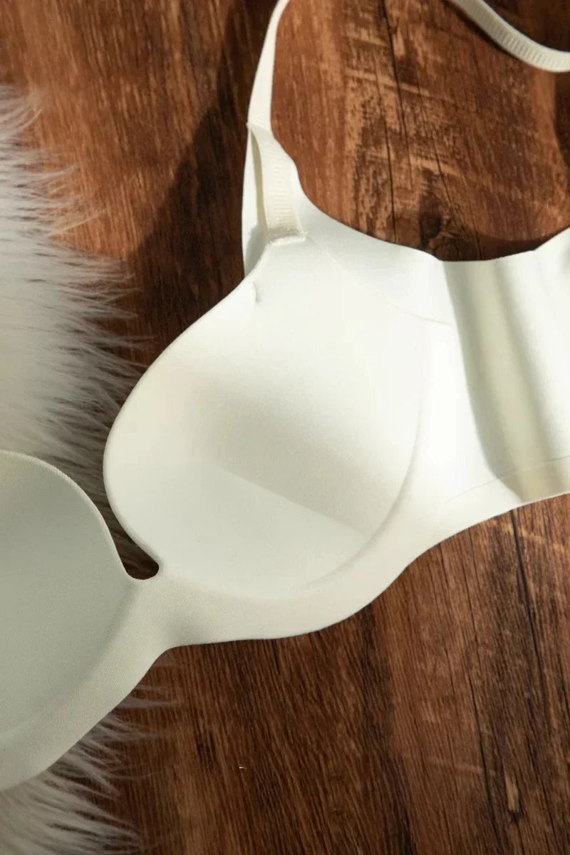 MOYISU Anti-Sag Full Coverage Bra Small Bust | Wireless Push Up Lift | Seamless Bralette for Summer Cooling Comfort CA Underwear