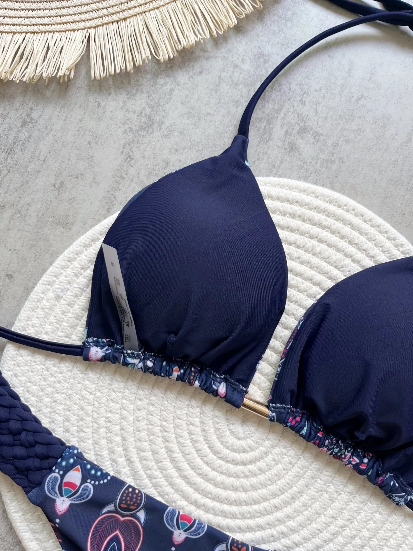 Fashion Print Halter Mini Thong High Cut Bikini Female Swimsuit Women Swimwear Two-pieces Bikini Set Bather Bathing Suit Swim