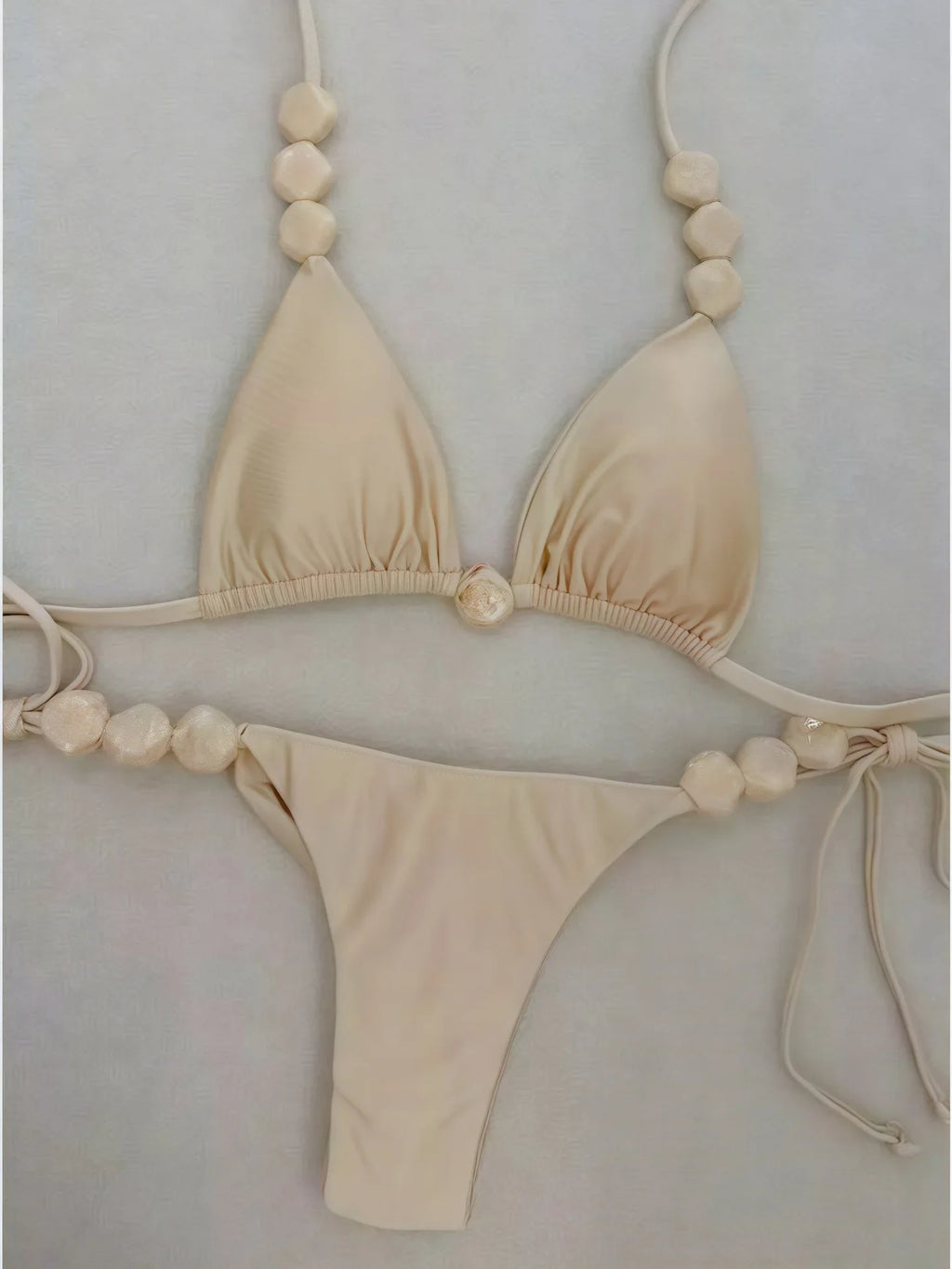 DEKA Thong Solid Bikini Set Stone Swimsuit Push Up Bikinis Women Swimwear Female Biquinis Bathing Suit Swimming Suits Beachwear