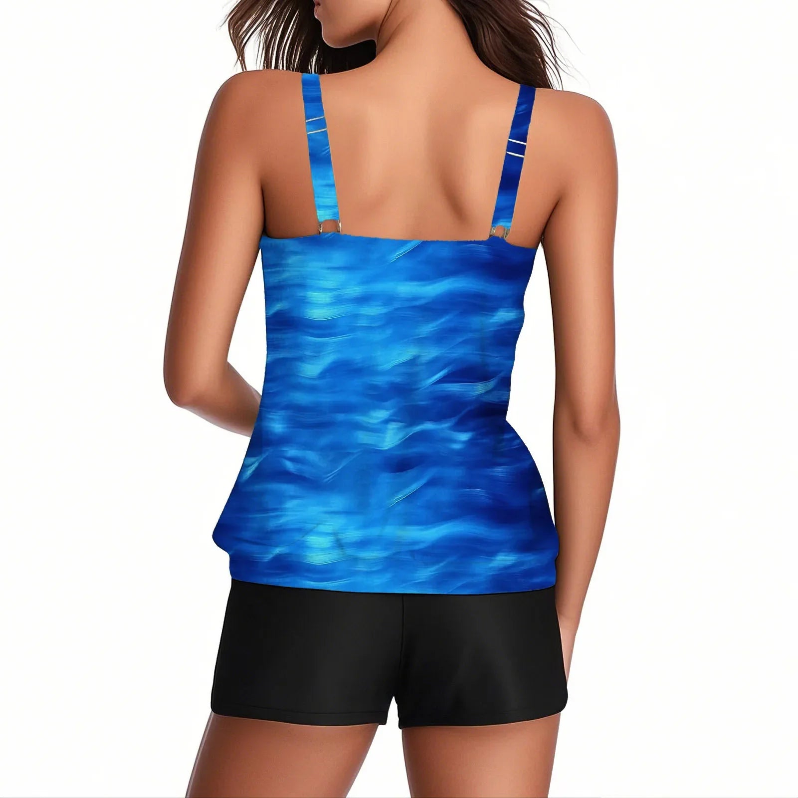 2026 Pinted Floral Tankini Two Pieces Swimsuit Women Vintage Swimwear Female Bathers Bathing Swimming Swim Suit Beachwear