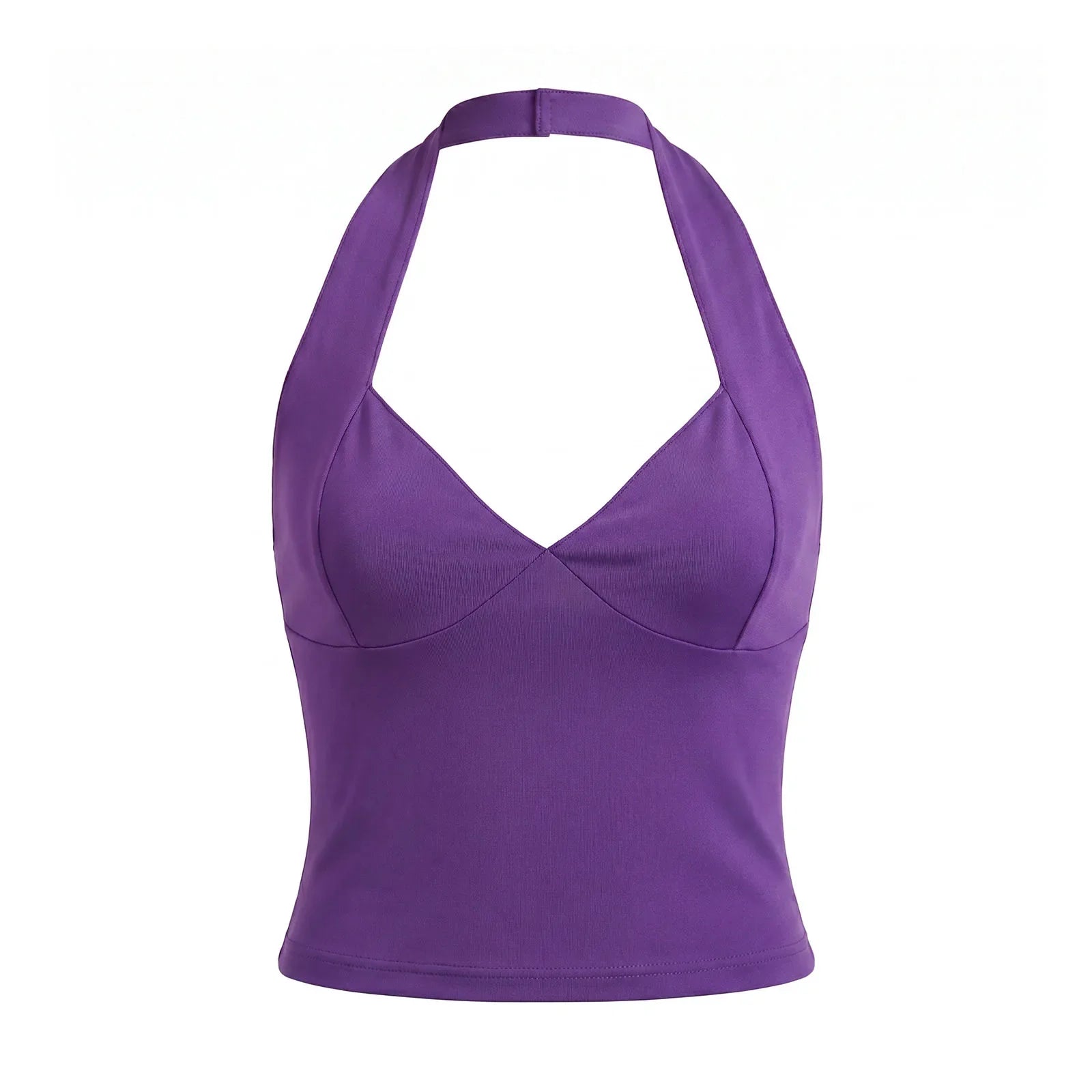 2026 Summer Women's Halter Square Neck Vest Sleeveless Open Back Slim Fit Corset Retro Casual Sexy Cropped Tank Tops